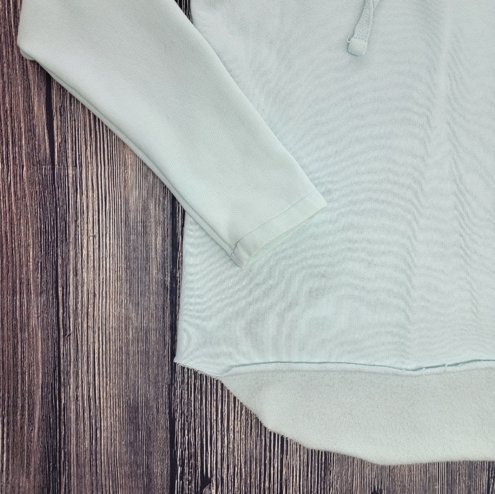 Victoria's Secret PINK Mint Green V Neck Pullover Hoodie Sweatshirt - Picture 3 of 9